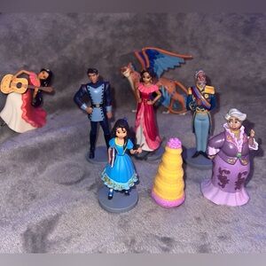 Disney Elena Of Avalor Figures Toys Cake Toppers Lot of 8 Grandparents Gabe